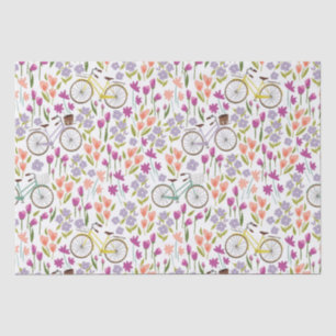 Vintage Bicycle Pattern Tissue Paper