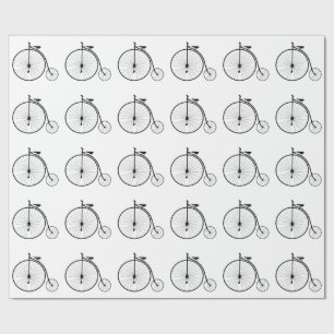 Vintage Bicycle Pattern Wrapping Paper