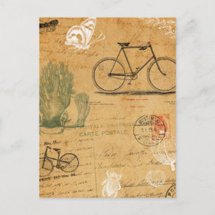 Vintage Bicycle Postcard