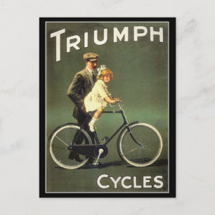 Vintage Bicycle Postcard :  Triumph Cycles