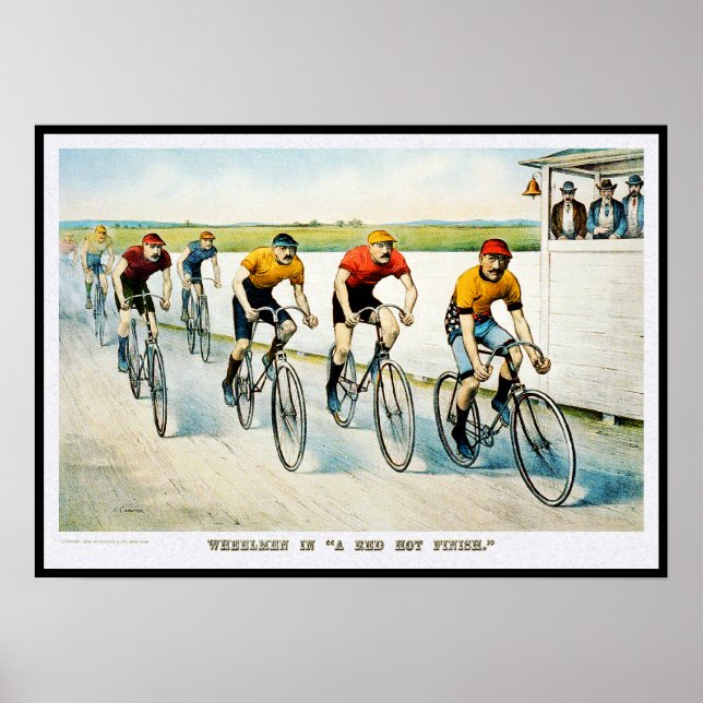 Vintage  Bicycle Poster Print (Front)