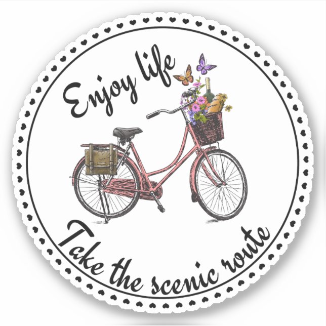 Vintage Bicycle Quote (Front)