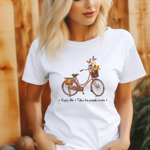 Vintage Bicycle Quote Woman's T-Shirt