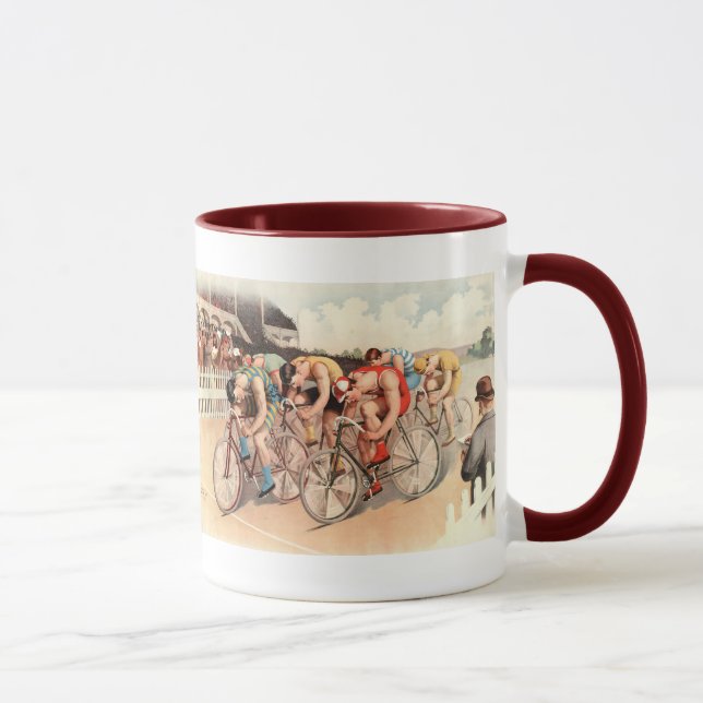 Vintage Bicycle Race Poster Art Mug (Right)