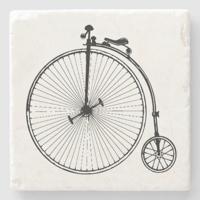 Vintage Bicycle Stone Coaster (Front)