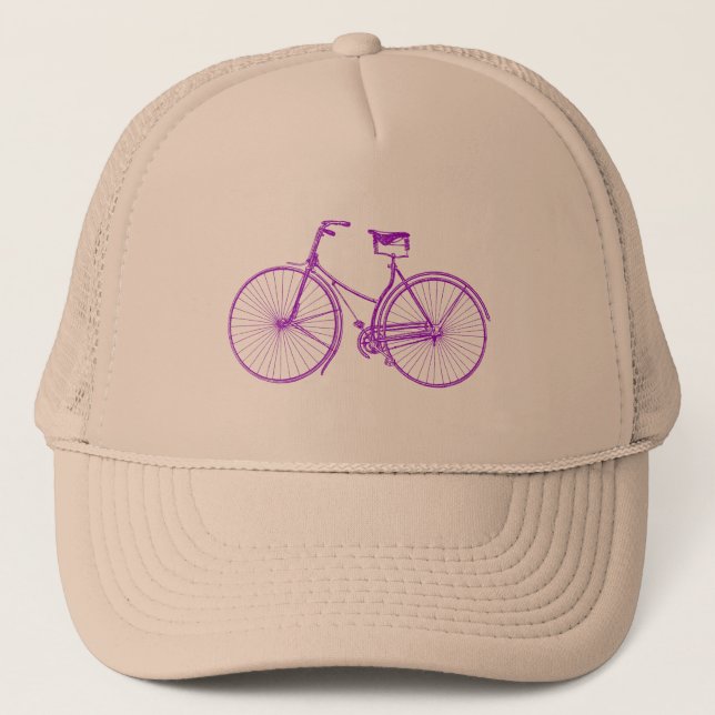 Vintage Bicycle Trucker Hat (Front)