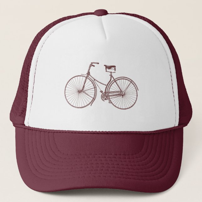 Vintage Bicycle Trucker Hat (Front)
