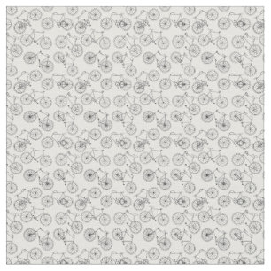 Vintage Bicycles Antique Bike Art CUSTOM BG COLOR Fabric