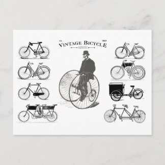 Vintage Bicycles est. 1880 Postcard