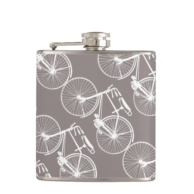 Vintage Bicycles Flask (Front)