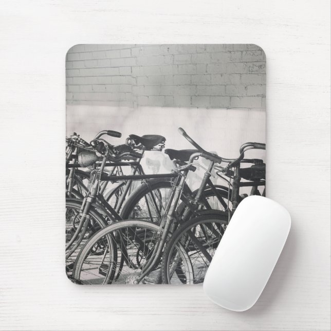 Vintage Bicycles Mouse Mat (With Mouse)