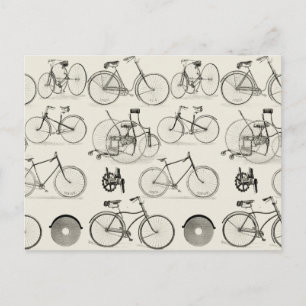 Vintage Bicycles Postcard
