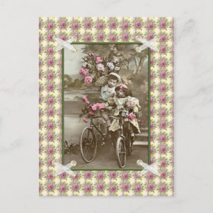 Vintage Bicycles Postcard