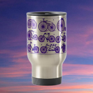 Vintage Bicycles Travel Mug