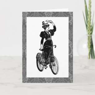 Vintage Bicyclist Card