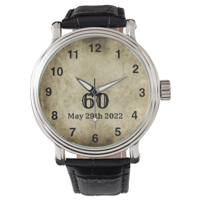 Vintage Big 60th Birthday Watch (Front)