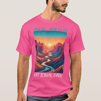 Vintage Big Bend National Park Hiking Camping Vaca T-Shirt