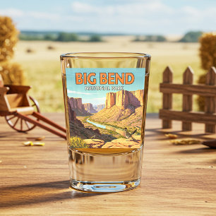 Vintage Big Bend National Park Shot Glass