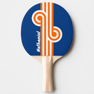 Vintage Big City Stripe Loop with Name Ping Pong Paddle