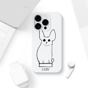 Vintage Big Eared Creature Monogram Case-Mate iPhone 14 Pro Case