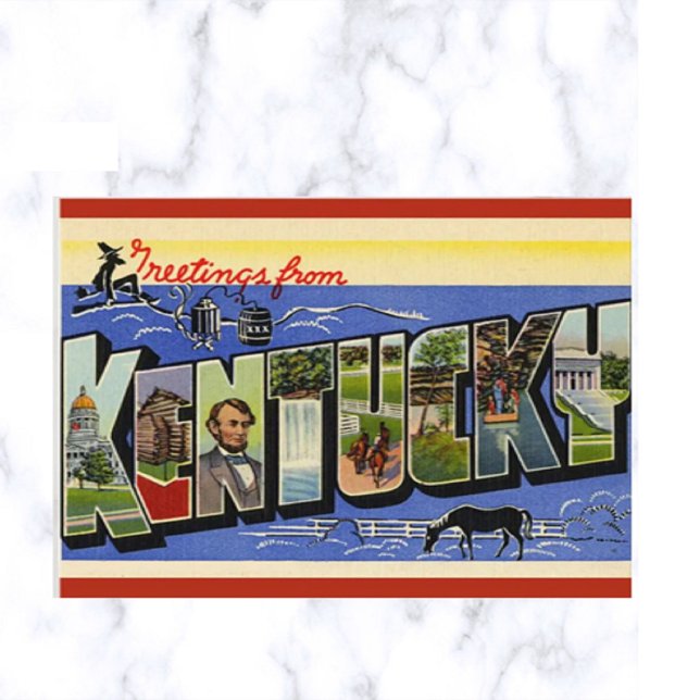 Vintage Big Letter Kentucky Postcard (Creator Uploaded)