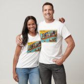 Vintage Big Letter Postcard Asheville, NC T-Shirt (Unisex)