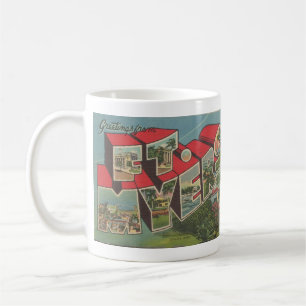 vintage BIG LETTER postcard, Ft. Myers Florida Coffee Mug