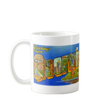 vintage BIG LETTER postcard GEORGIA