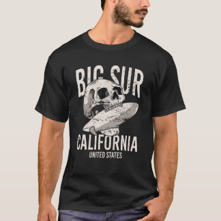 Vintage Big Sur Beach California CA Retro Surfer S T-Shirt