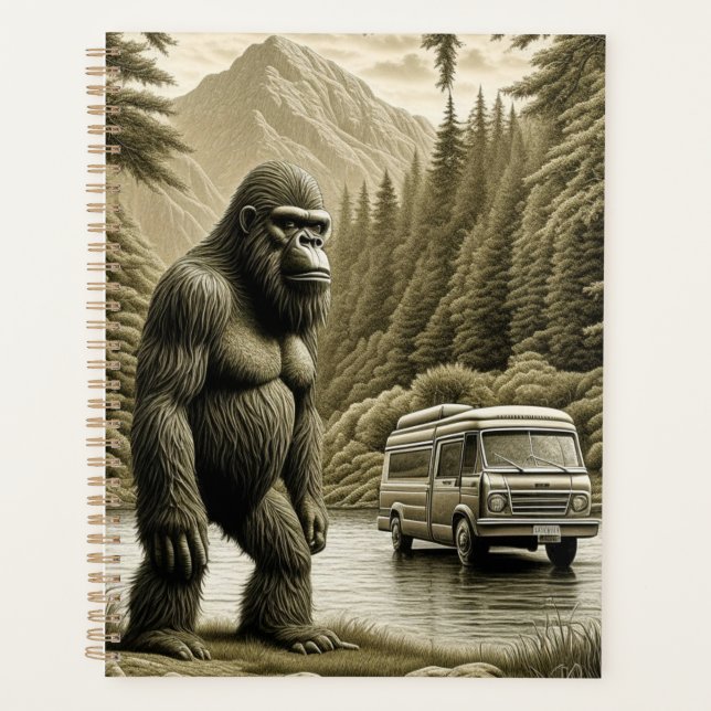 Vintage Bigfoot and RV Camper Planner (Front)