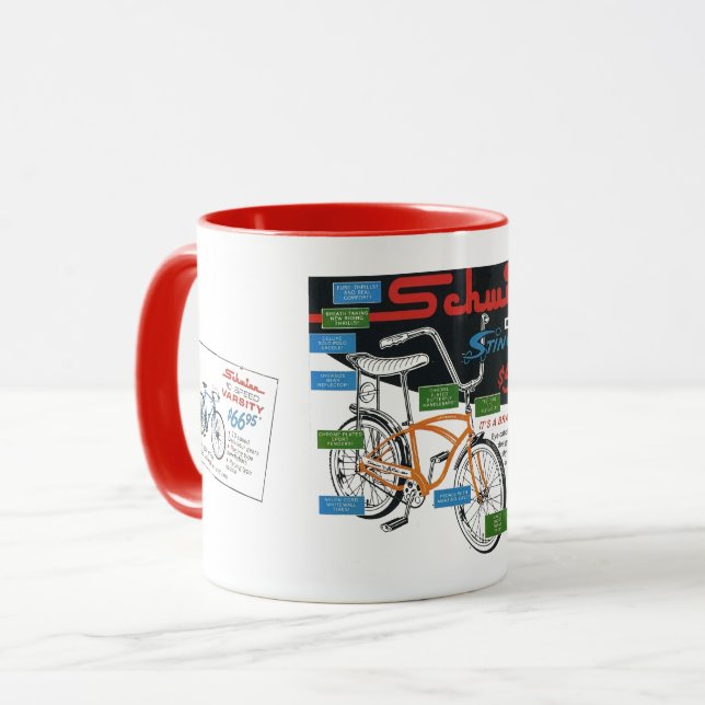 Vintage Bike Ad Mug (Front Left)