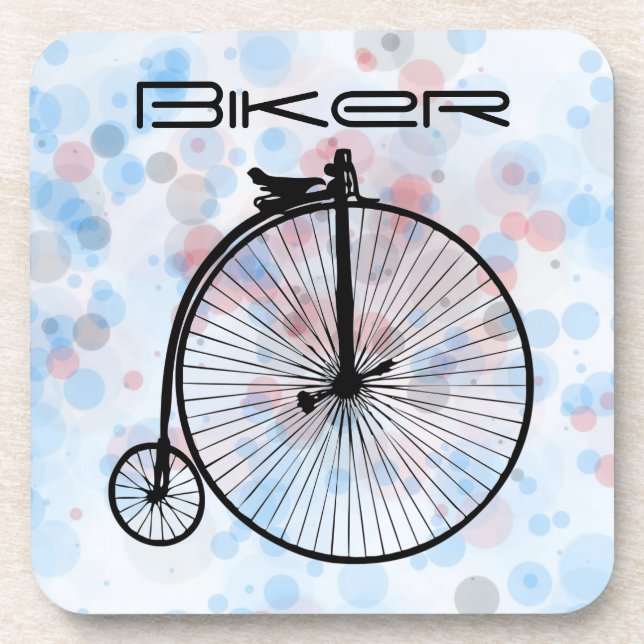 Vintage Bike Beverage Coaster (Front)