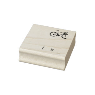 Vintage Bike Cycling Road Bike Racing Bicycle Rubber Stamp
