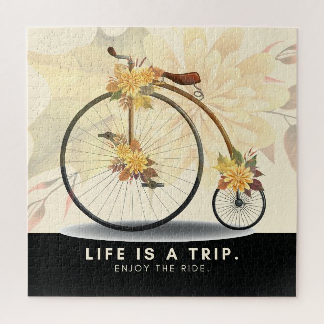 Vintage Bike | Enjoy the Ride Jigsaw Puzzle (Vertical)