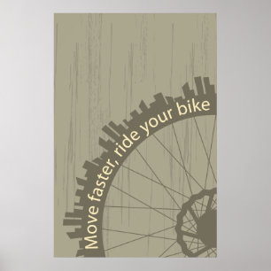 Vintage bike poster