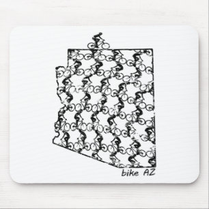 Vintage Bike Riding Arizona Cycling Mountain Bikin Mouse Mat
