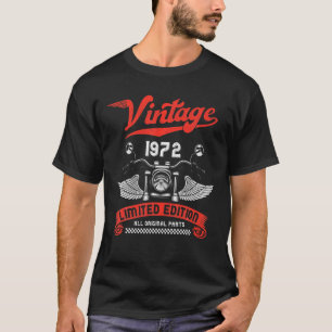 Vintage Biker 50Th Birthday 1972 Motorbike T-Shirt