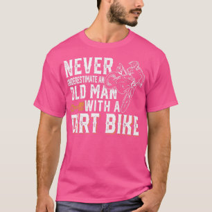 Vintage Biker Never Underestimate Old Man Motorcyc T-Shirt