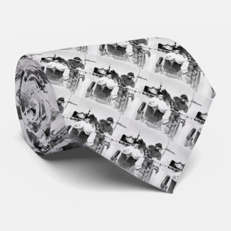 Vintage Biker Outlaw Motorcycle and Sidecar Tie