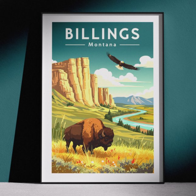 Vintage Billings Montana Poster (Creator Uploaded)