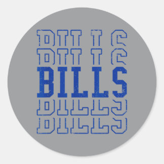 Vintage Bills Last Name Gifts For Men Women Kids Classic Round Sticker