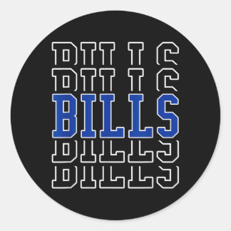 Vintage Bills Last Name Gifts For Men Women Kids Classic Round Sticker