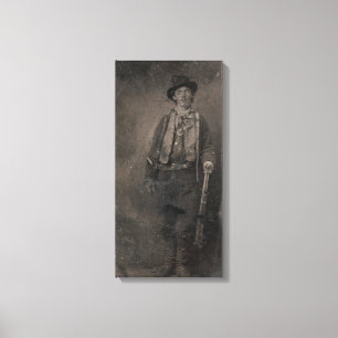 Vintage Billy the Kid Old West Outlaw Canvas Print