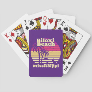 Vintage Biloxi Beach Mississippi Playing Cards
