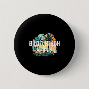 Vintage Biloxi Beach Mississippi Souvenir Retro Su 6 Cm Round Badge