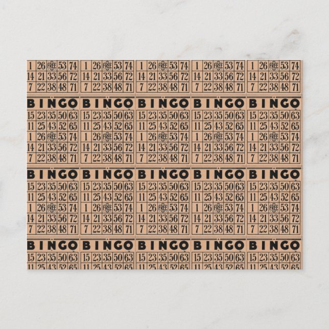 vintage bingo cards (Front)