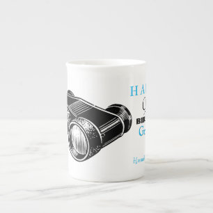 Vintage Binoculars 90th Birthday personalised Mug