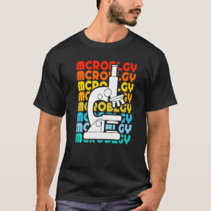 Vintage Biology Biologist Microscope Microbiology  T-Shirt