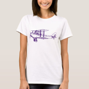 Vintage Biplane - Deep Purple T-Shirt