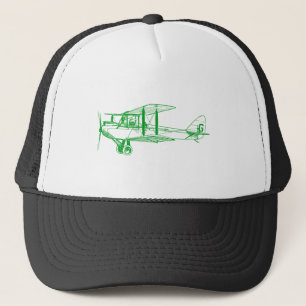 Vintage Biplane - Grass Green Trucker Hat